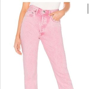 Agolde Riley High Rise Crop Straight Jean